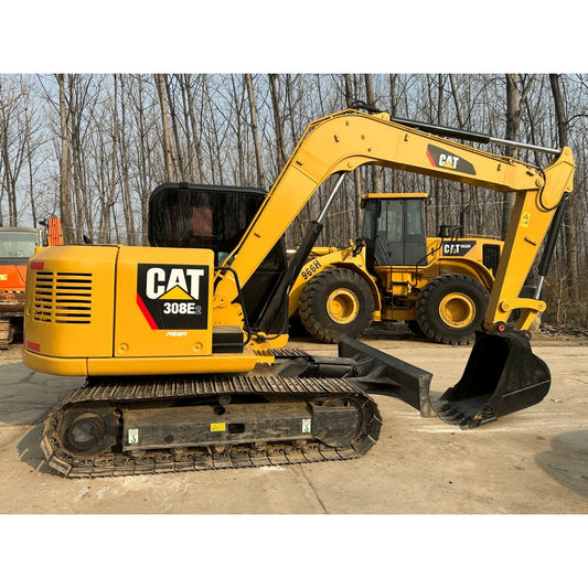 Used Caterpillar 308E2 Excavator for Sale rear side view