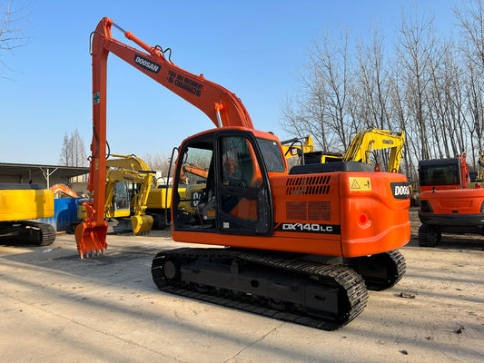 Used Doosan DX140LC Excavator for Sale rear side view