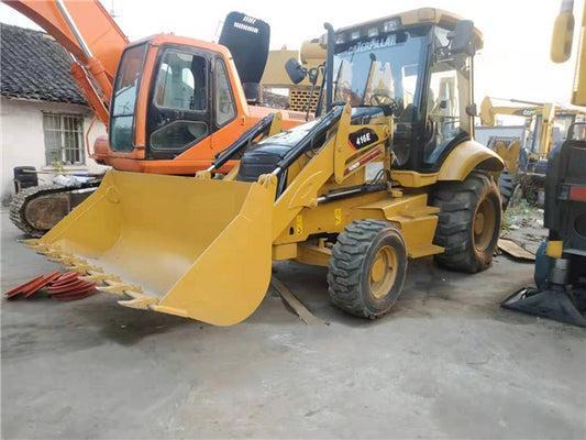 Used Caterpillar 416E Backhoe Loader for Sale rear side view