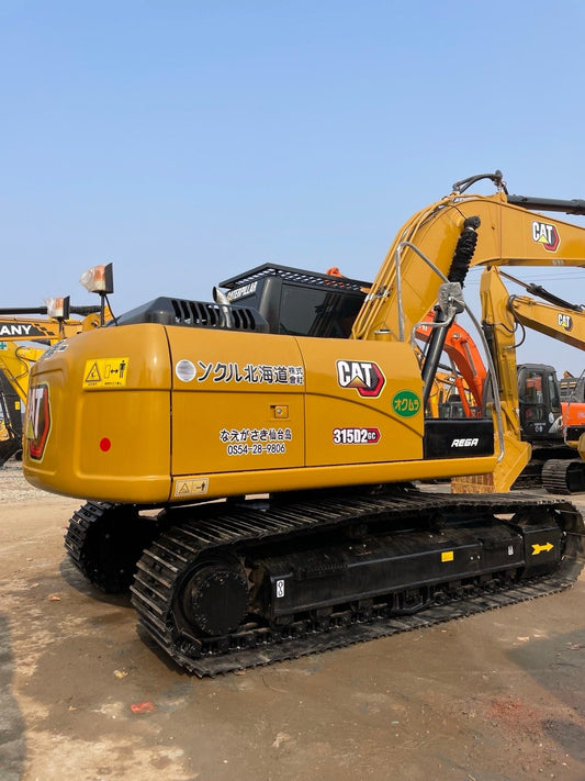 2021 used CAT 315D2GC excavator original paint rear side view in Hefei