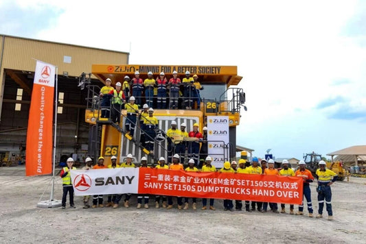 World-Class Gold Mine | Sany Large-Tonnage Mining Trucks Settle in Bulk