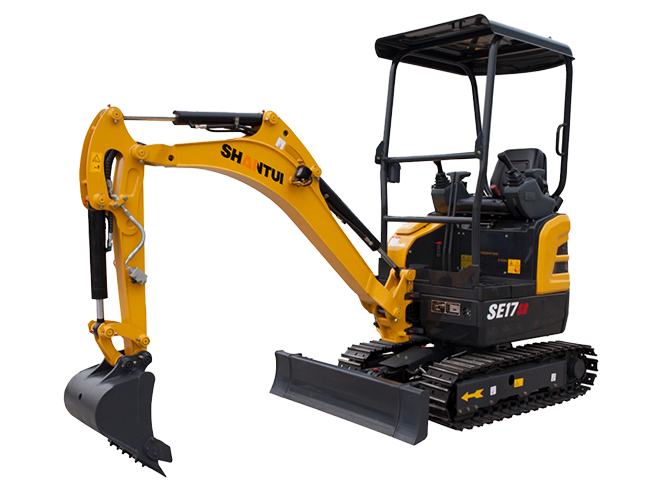 Shantui SE17SR: The All-Round King of 1.8-ton Mini Excavators, with Hardcore Mechanical Strength in a Compact Body