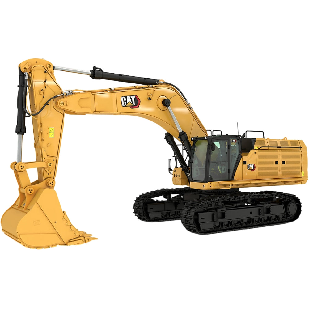 New CAT 374 excavator full machine side view