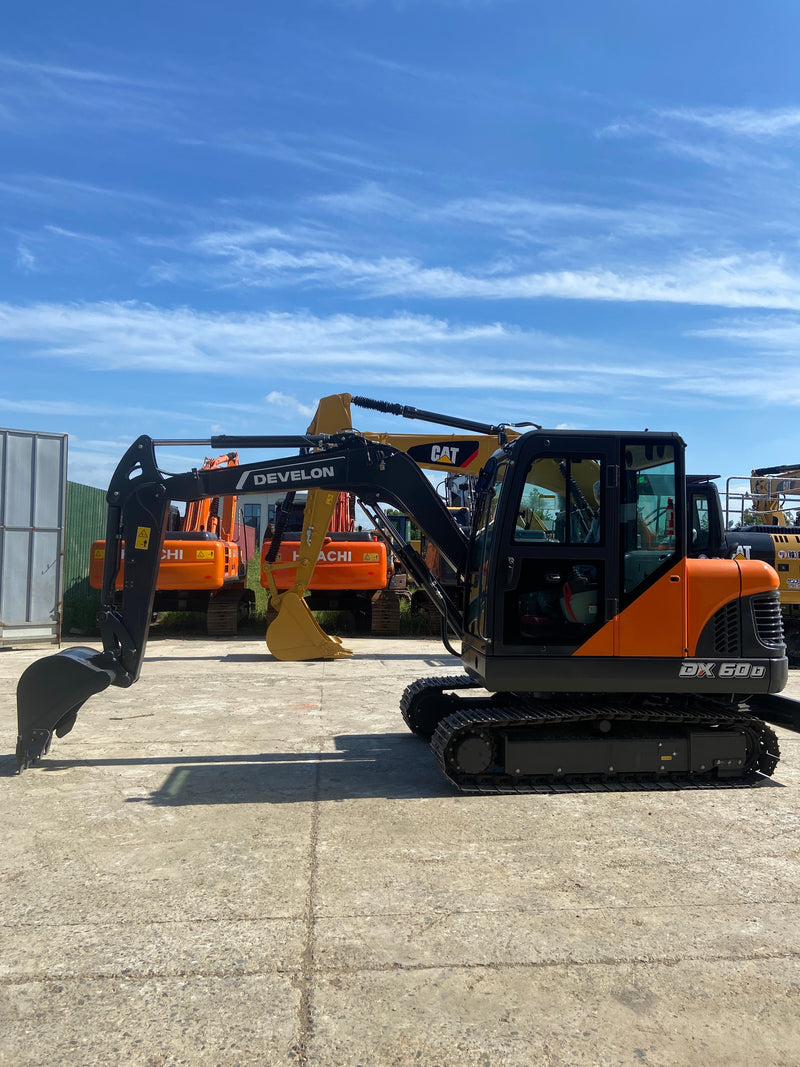 Develon DX60D Mini Excavator: Specifications & Export Options