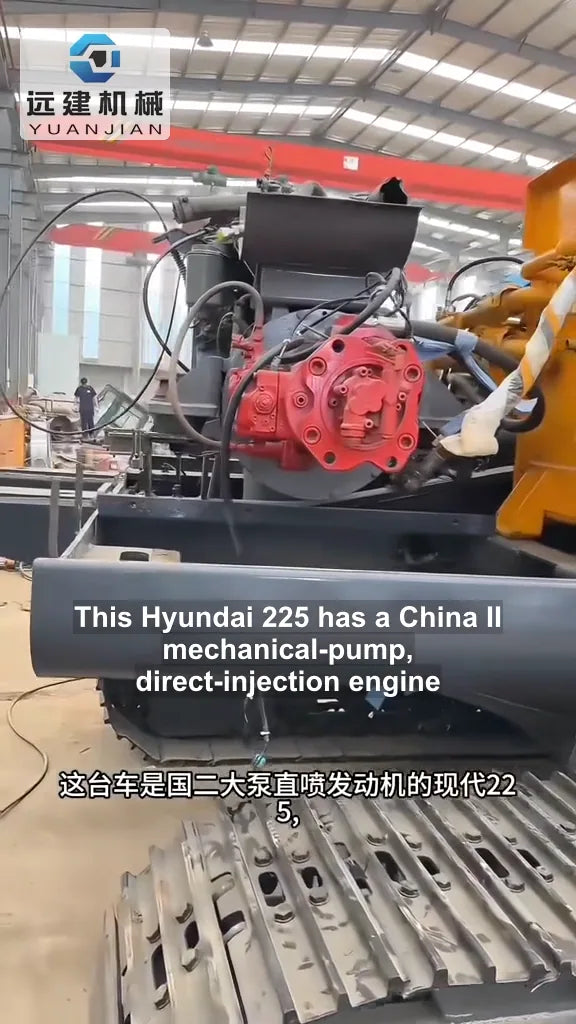 HYUNDAI 225 Refurbishment: Hydraulics and Undercarriage - YUANJIAN workshop video