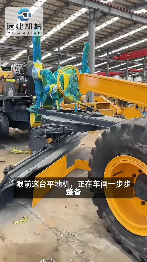 Motor Grader Deep Refurbishment and Core Component Inspection - YUANJIAN workshop video
