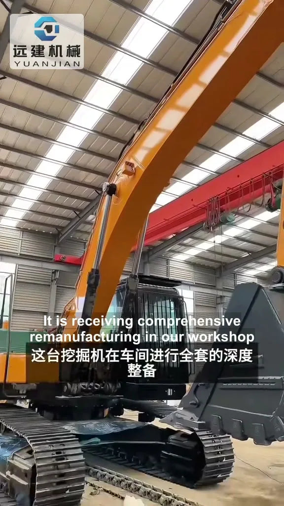SANY 365 Excavator Refurbishment: Workshop Daily Video - YUANJIAN workshop video