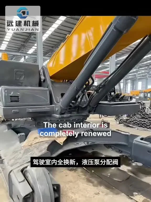 XCMG 335C workshop refurbishment with the track chains removed
