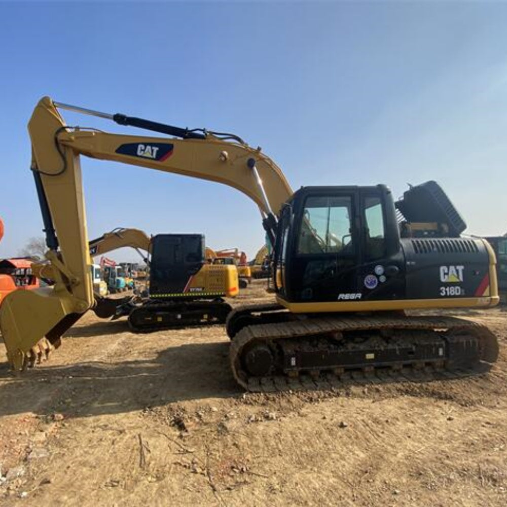 Used Caterpillar 318D2 Excavator for Sale side view