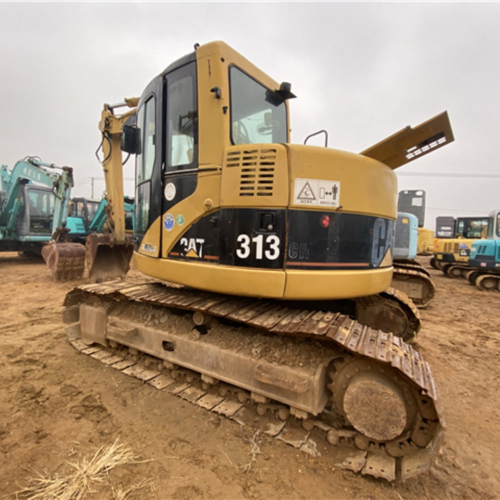 Used Caterpillar 313CR Excavator for Sale side view