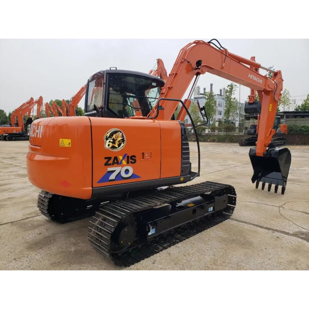 New Hitachi ZX70-6A Excavator for Sale rear side view