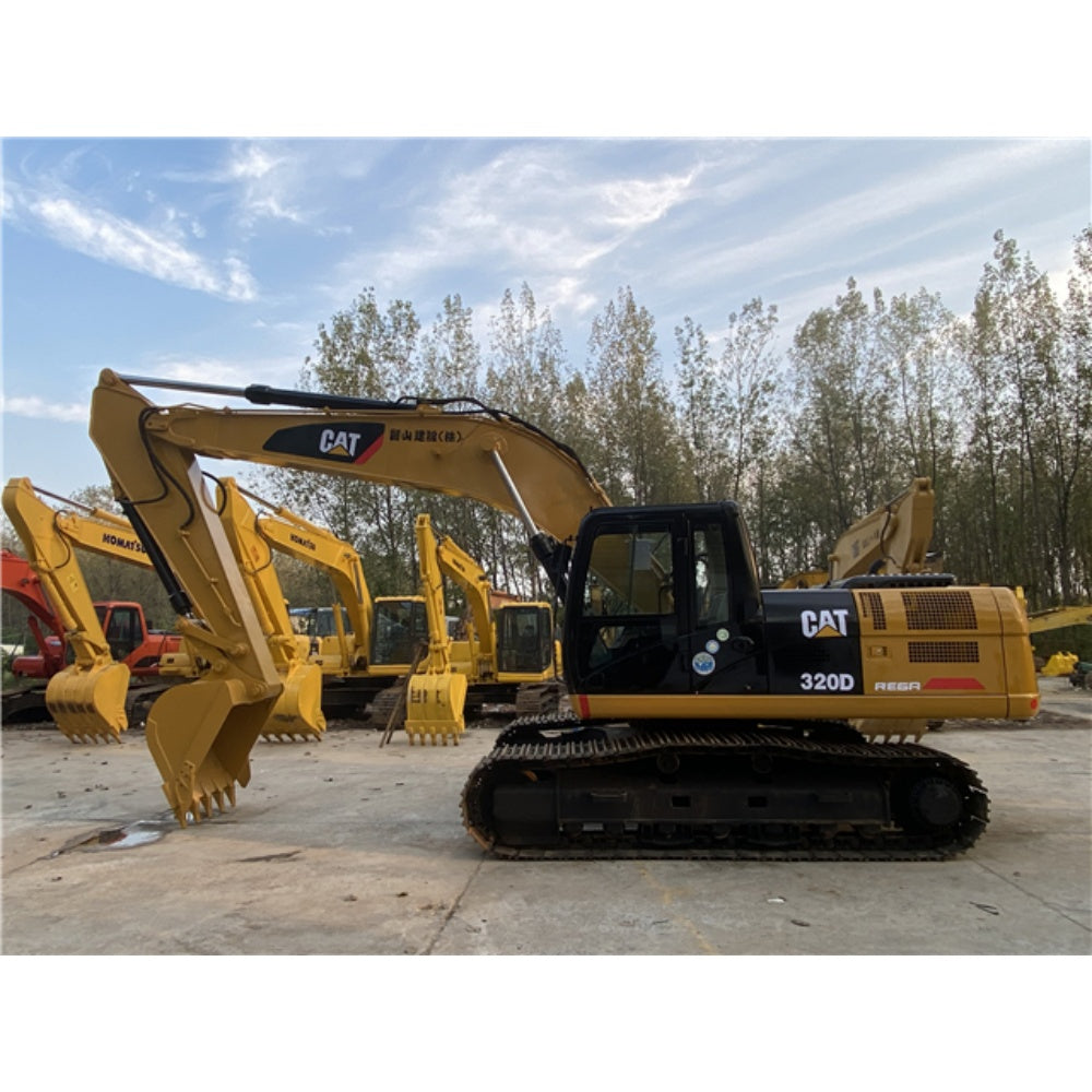 Used Caterpillar 320D Excavator for Sale rear side view