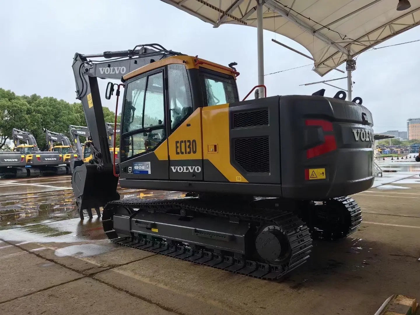 New Volvo EC130 Excavator for Sale rear side view