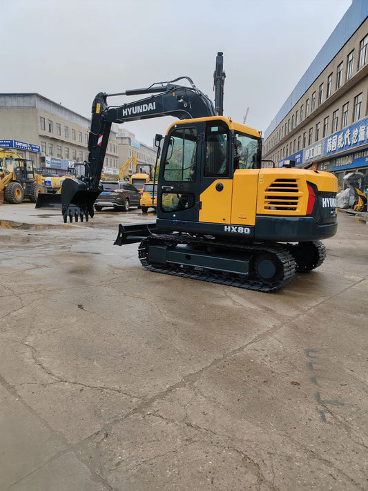New Hyundai HX80 Excavator for Sale rear side view