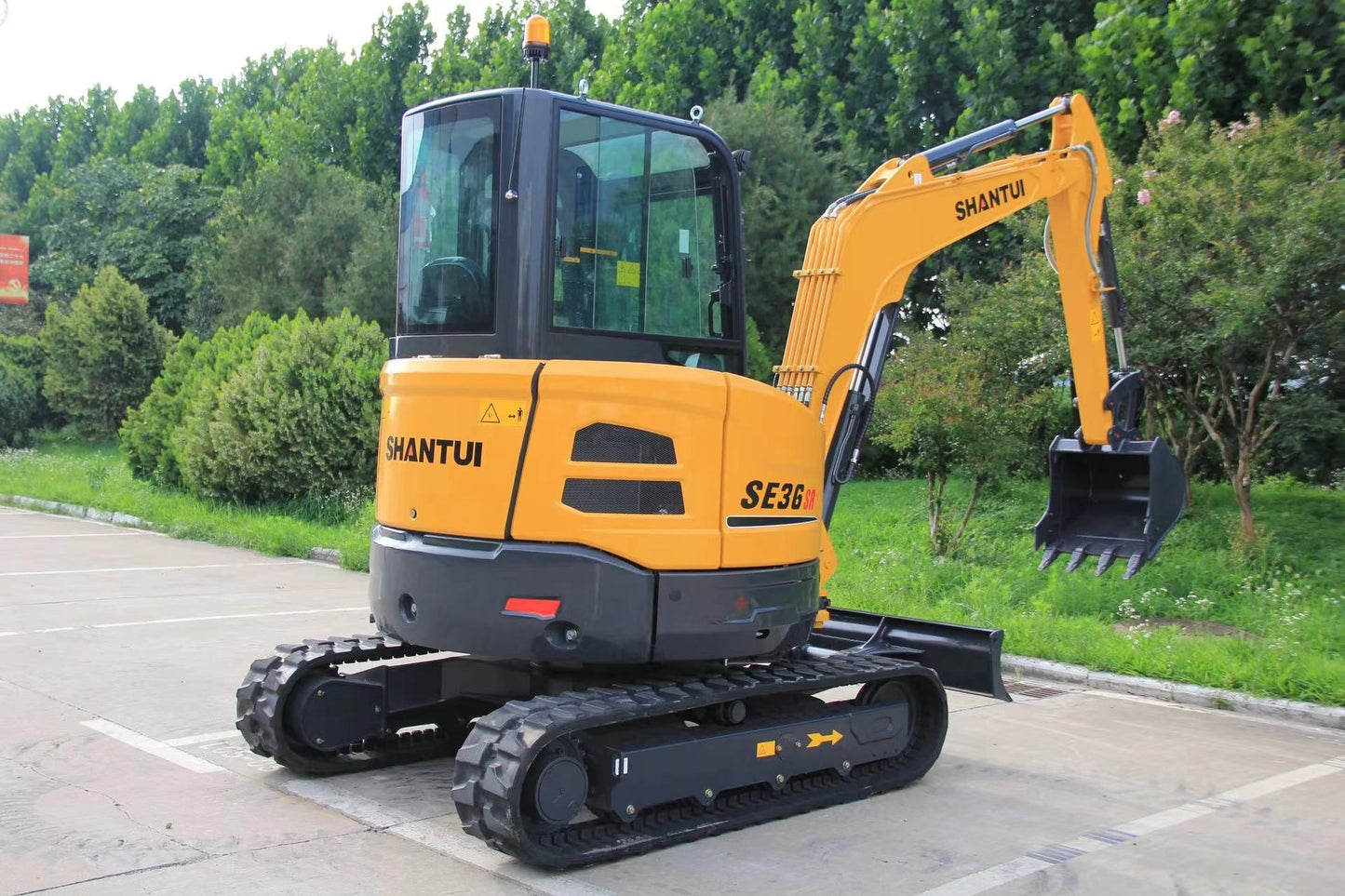 New Shantui SE36SR Excavator for Sale - Alternative Stock rear side view