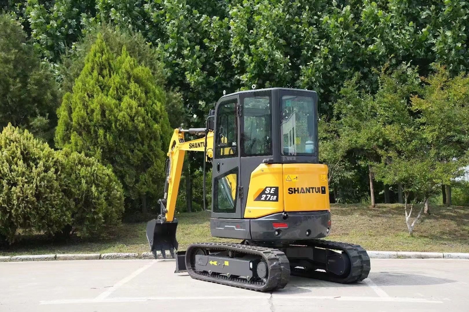 New Shantui SE27SR Excavator for Sale - Alternative Stock rear side view
