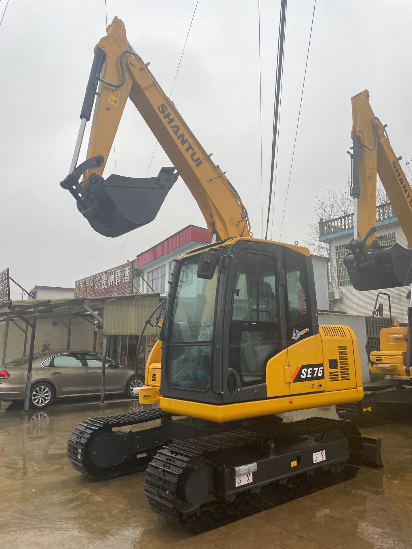 New Shantui SE75 Excavator for Sale front view
