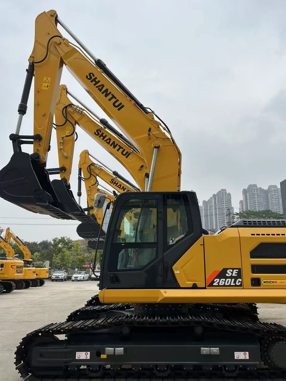 New Shantui SE260LC Excavator for Sale - Updated Model rear side view