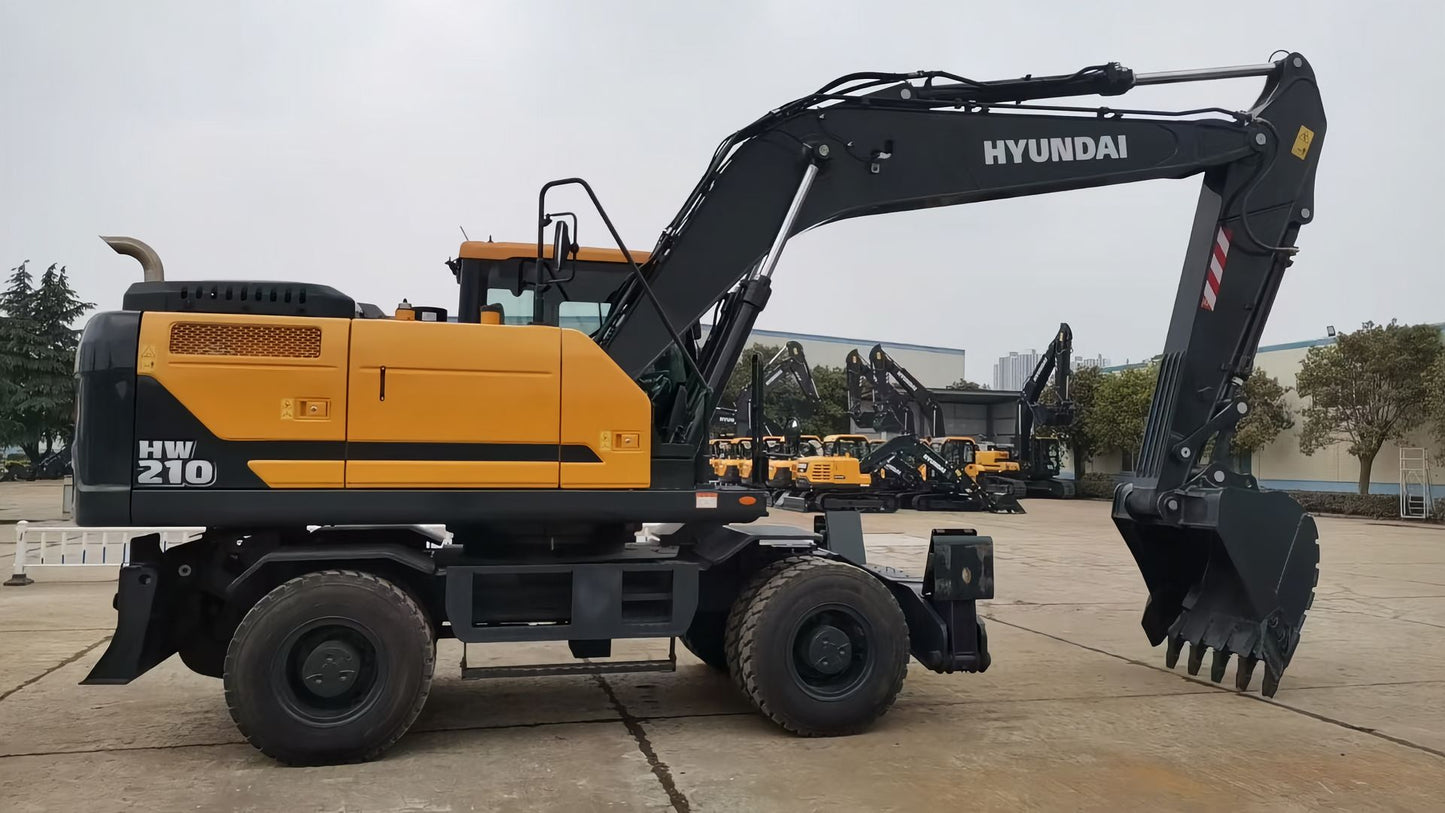 New Hyundai HW210 Excavator for Sale rear side view