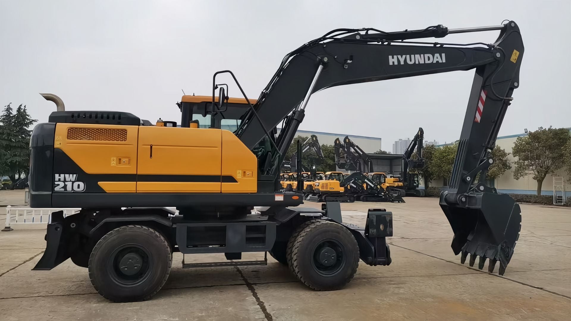 New Hyundai HW210 Excavator for Sale rear side view