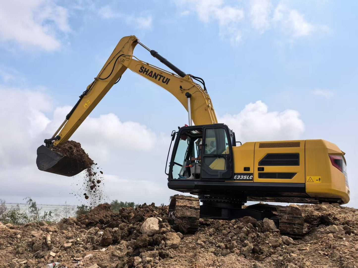 New Shantui SE335LC Excavator for Sale - Alternative Stock rear side view