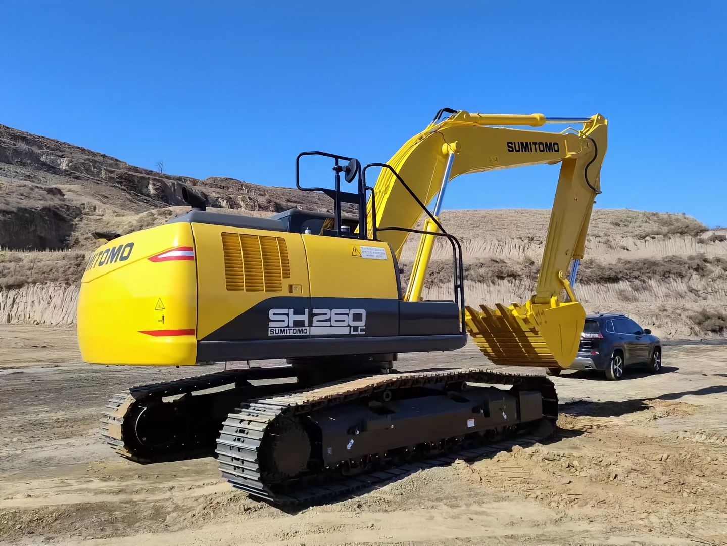 New Sumitomo SH260LC-7 Excavator for Sale rear side view