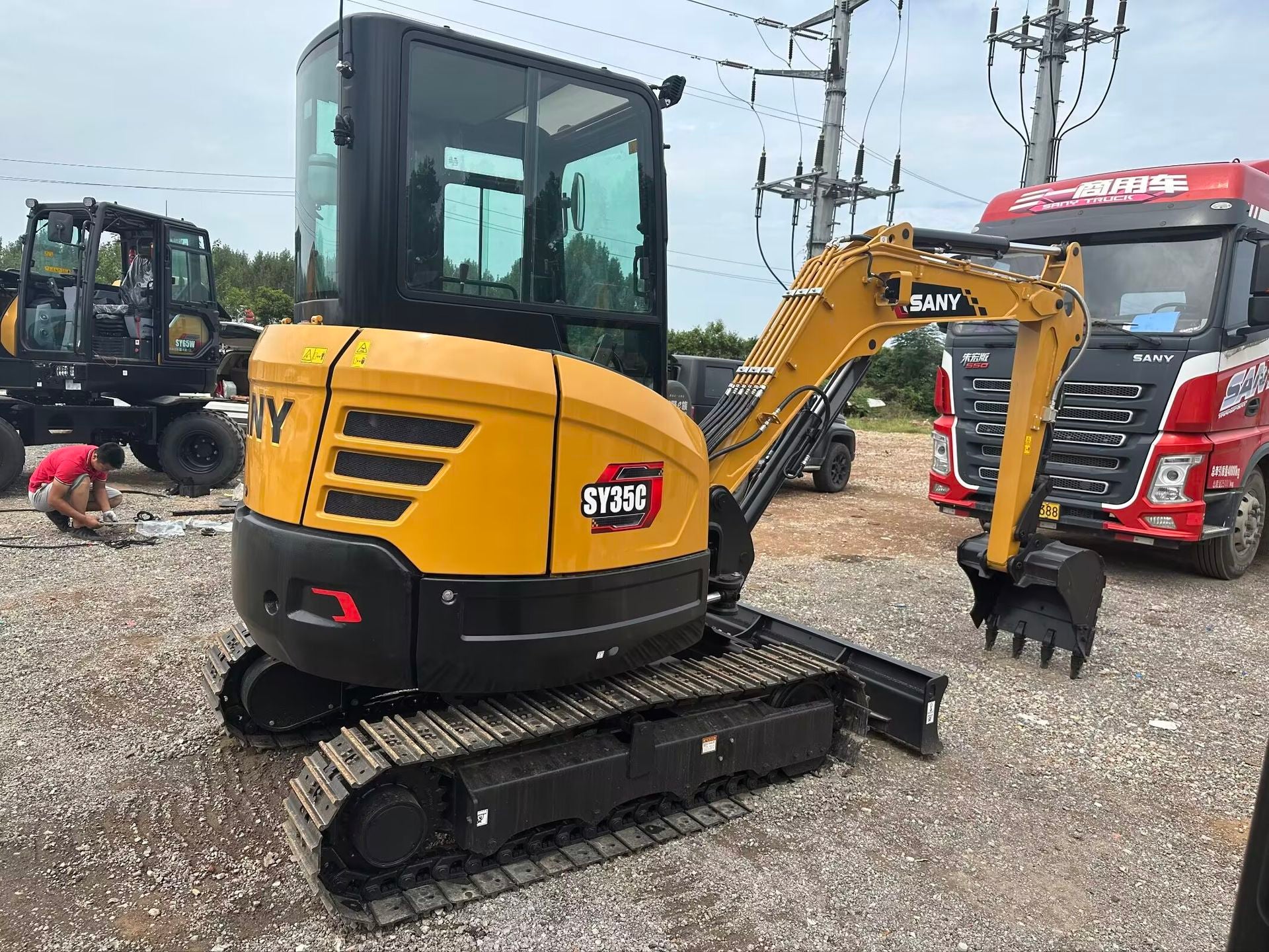 New Sany SY35C Excavator for Sale detail view