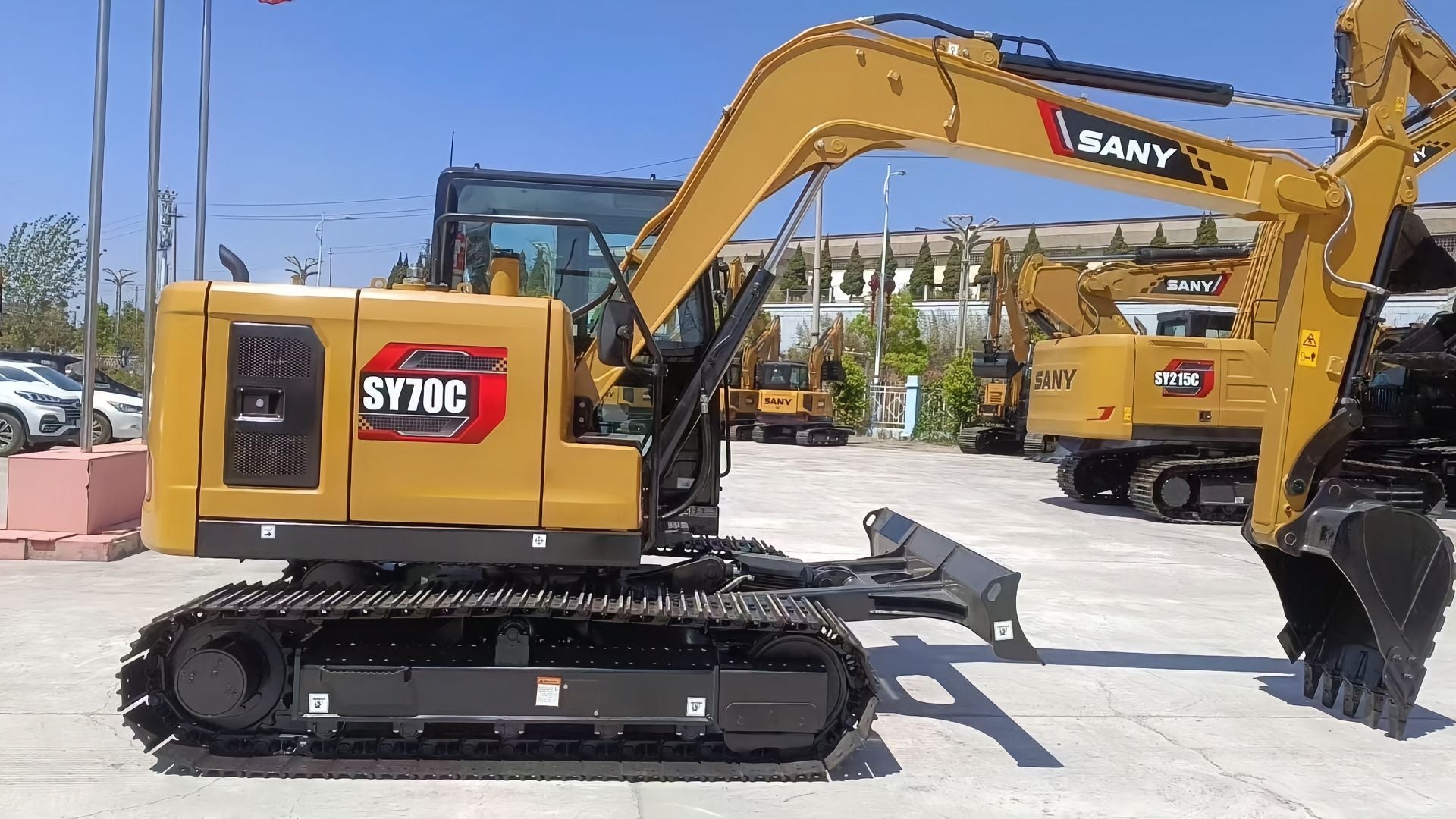 New Sany SY70C Excavator for Sale detail view