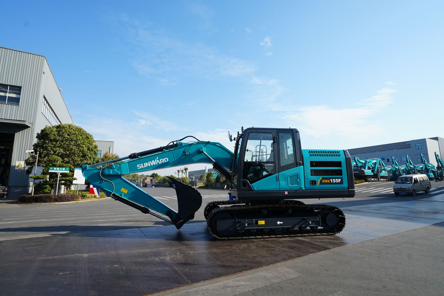 New Sunward SWE155F Excavator for Sale front view