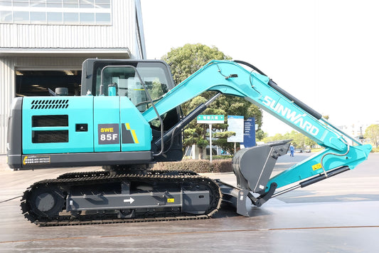 New Sunward SWE85F Excavator for Sale rear side view
