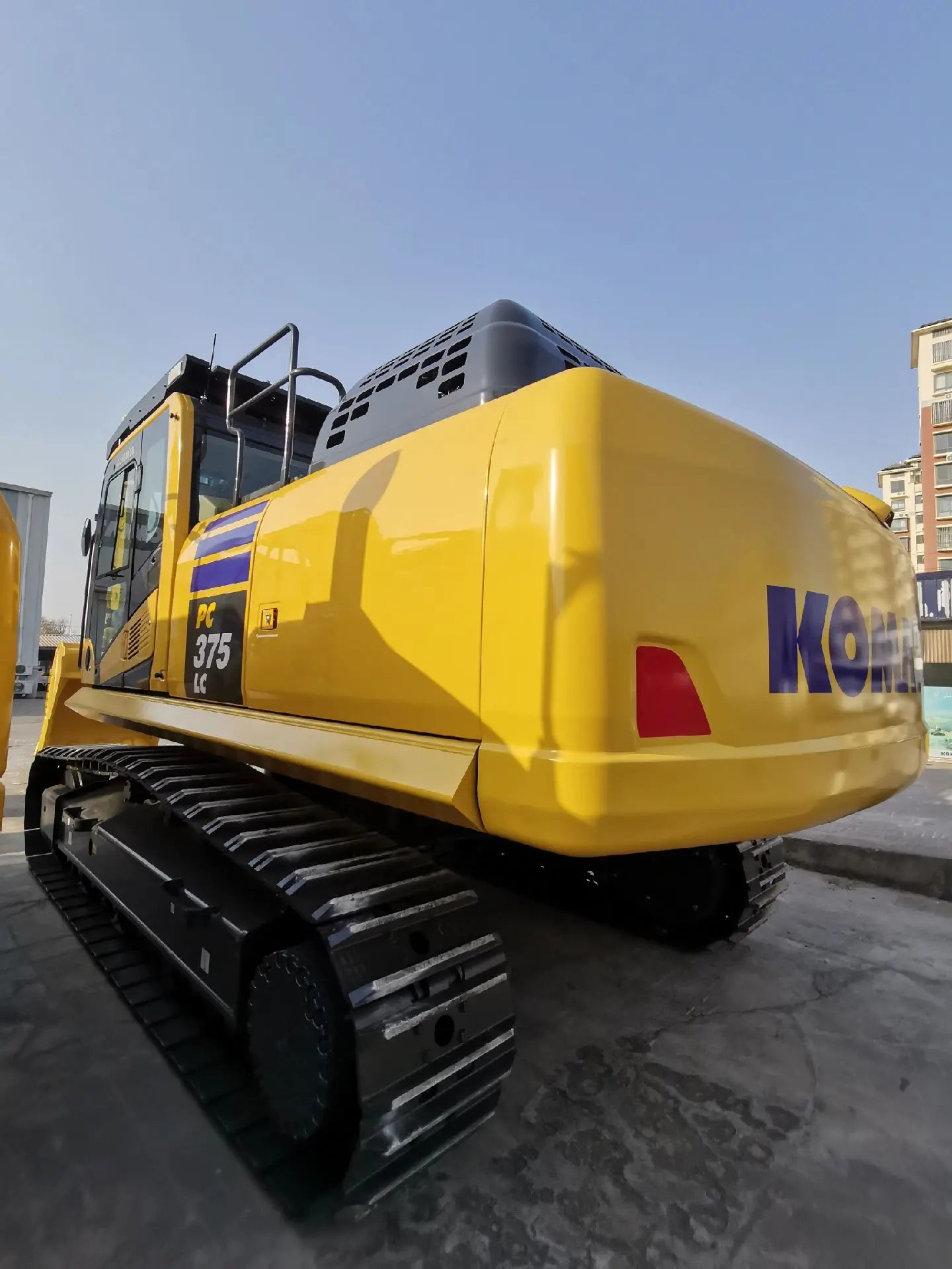 New Komatsu PC375LC-11M0 Excavator for Sale rear side view