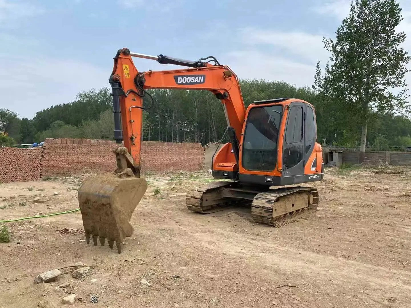 Used Doosan DX80-9C Excavator for Sale rear side view