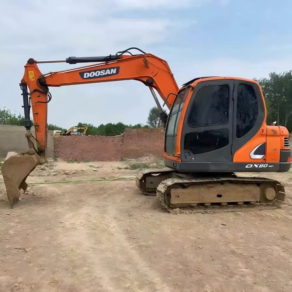 Used Doosan DX80-9C Excavator for Sale side view