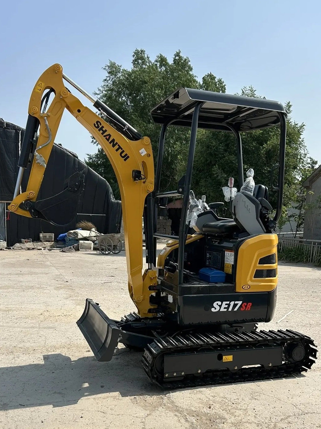 New Shantui SE17SR Excavator for Sale rear side view