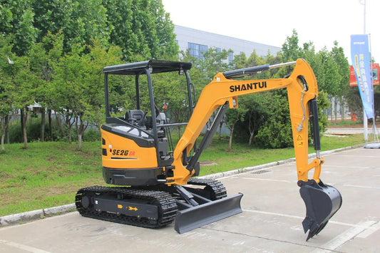 New Shantui SE26SR Excavator for Sale rear side view