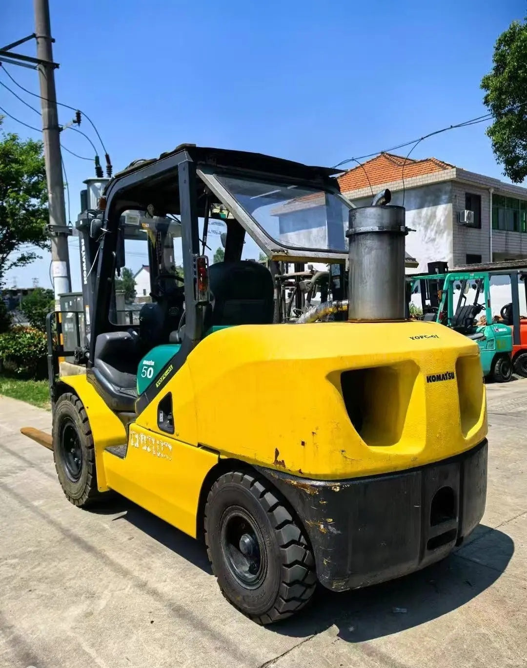 Used Komatsu FD50 Forklift for Sale front view