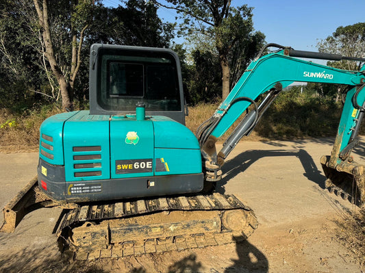 Used Sunward SWE60E Excavator for Sale rear side view