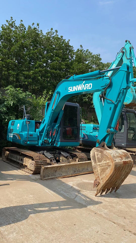 Used Sunward SWE90E Excavator for Sale rear side view