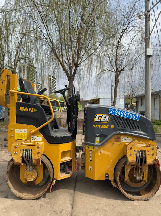 Used Sany STR30C-8 Road Roller for Sale rear side view