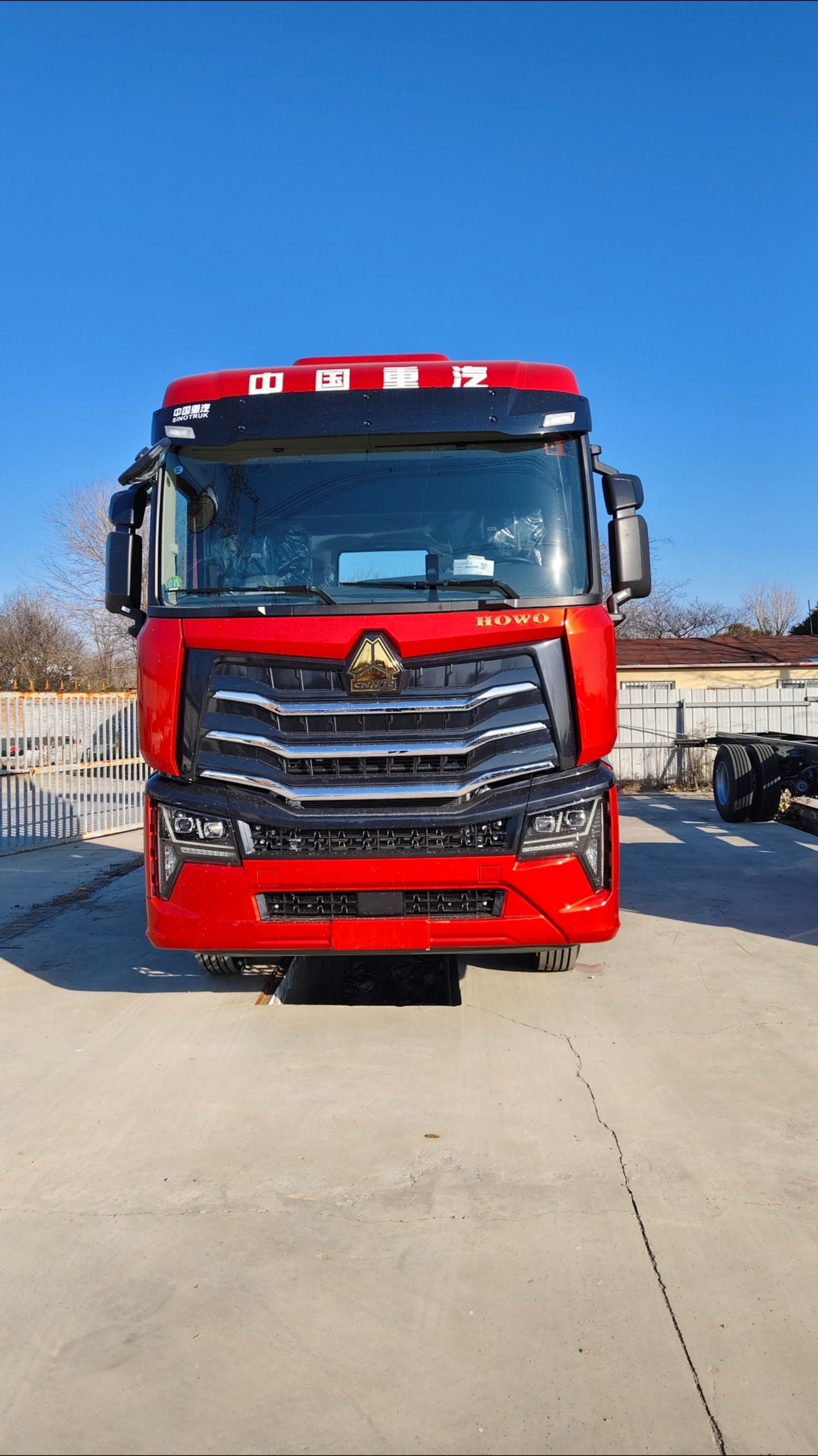 New Howo 460HP Truck Chassis for Sale rear side view