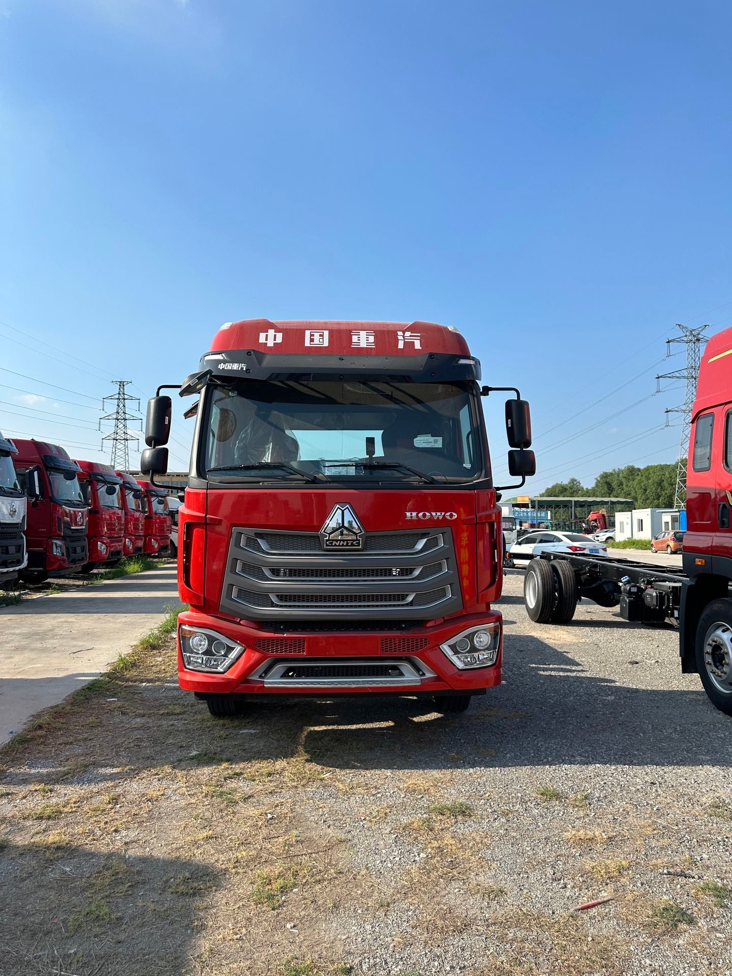 New Howo 240HP Truck Chassis for Sale rear side view