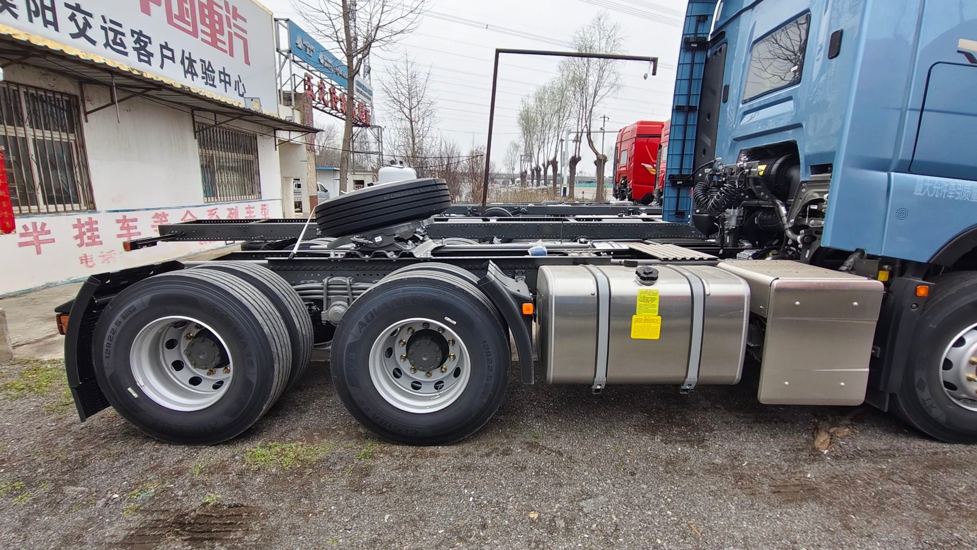 New Howo 540HP Truck Chassis for Sale - Updated Model rear side view
