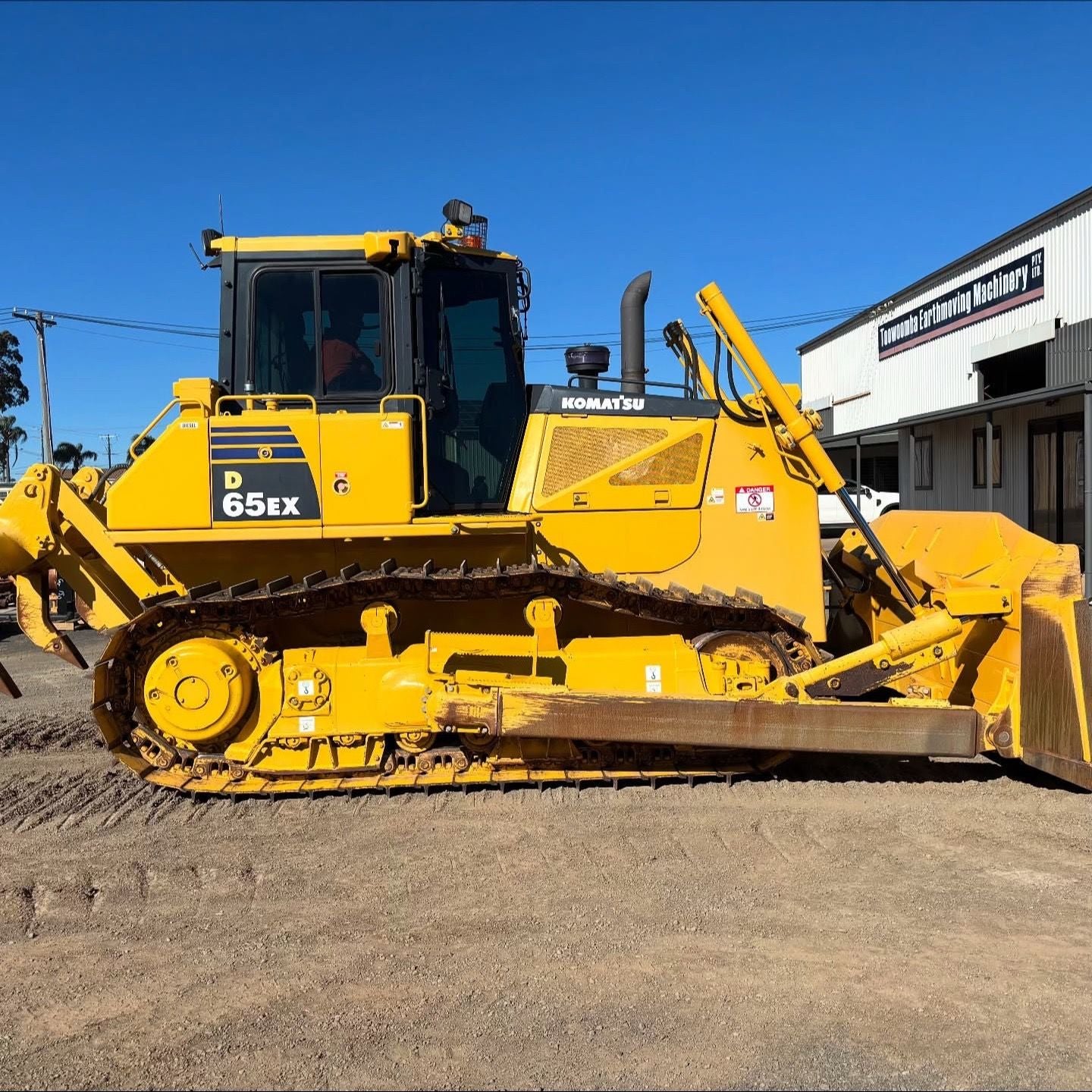 Used Komatsu 65EX Bulldozer for Sale rear side view