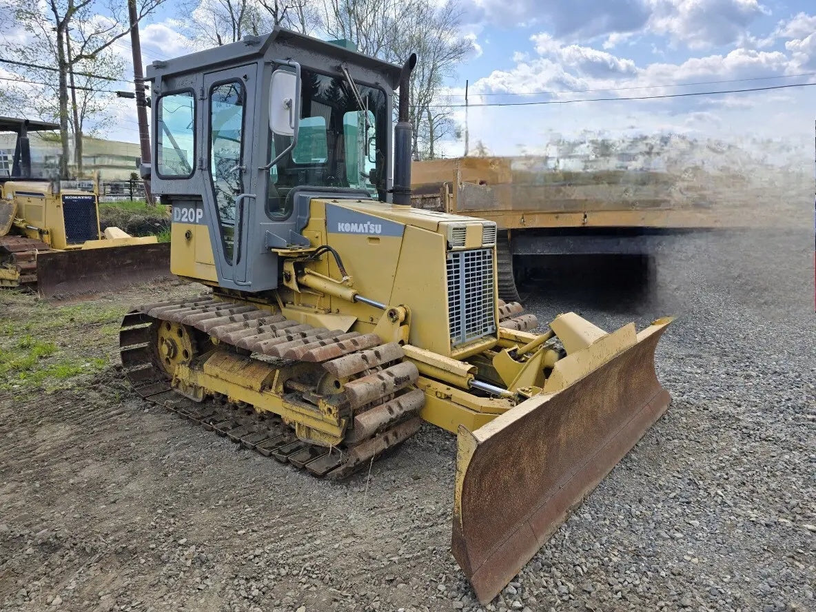 Used Komatsu 20P-7E Bulldozer for Sale rear side view