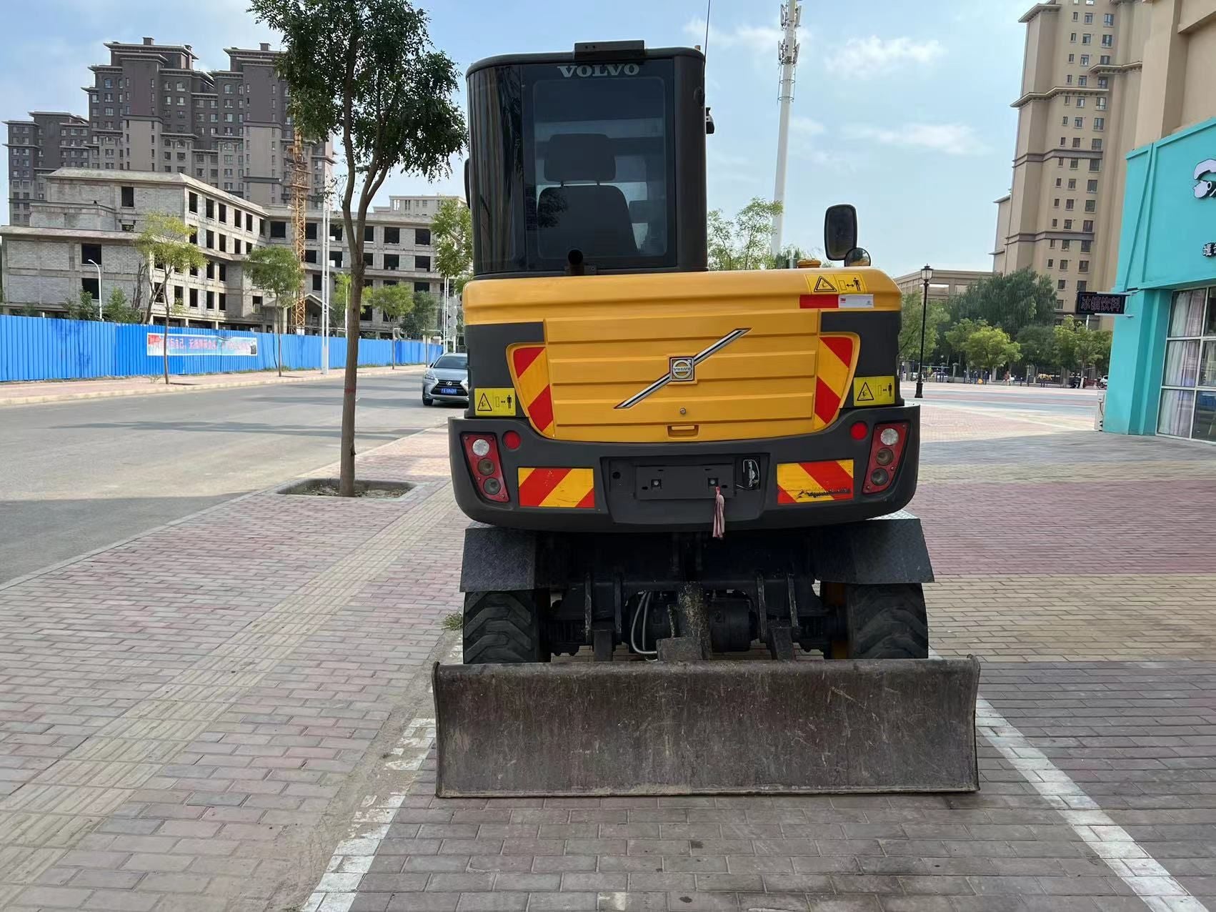 Used Volvo EW60 Wheeled Excavator for Sale rear side view