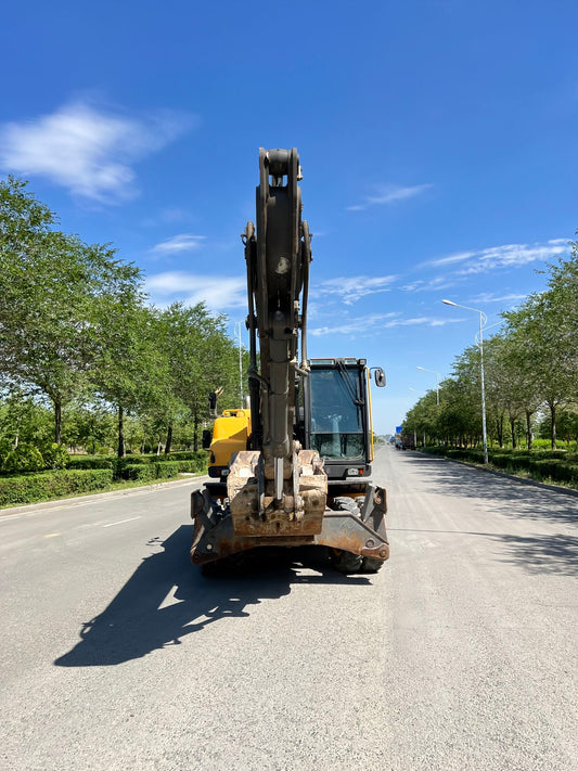 Used Volvo EW205 Excavator for Sale rear side view