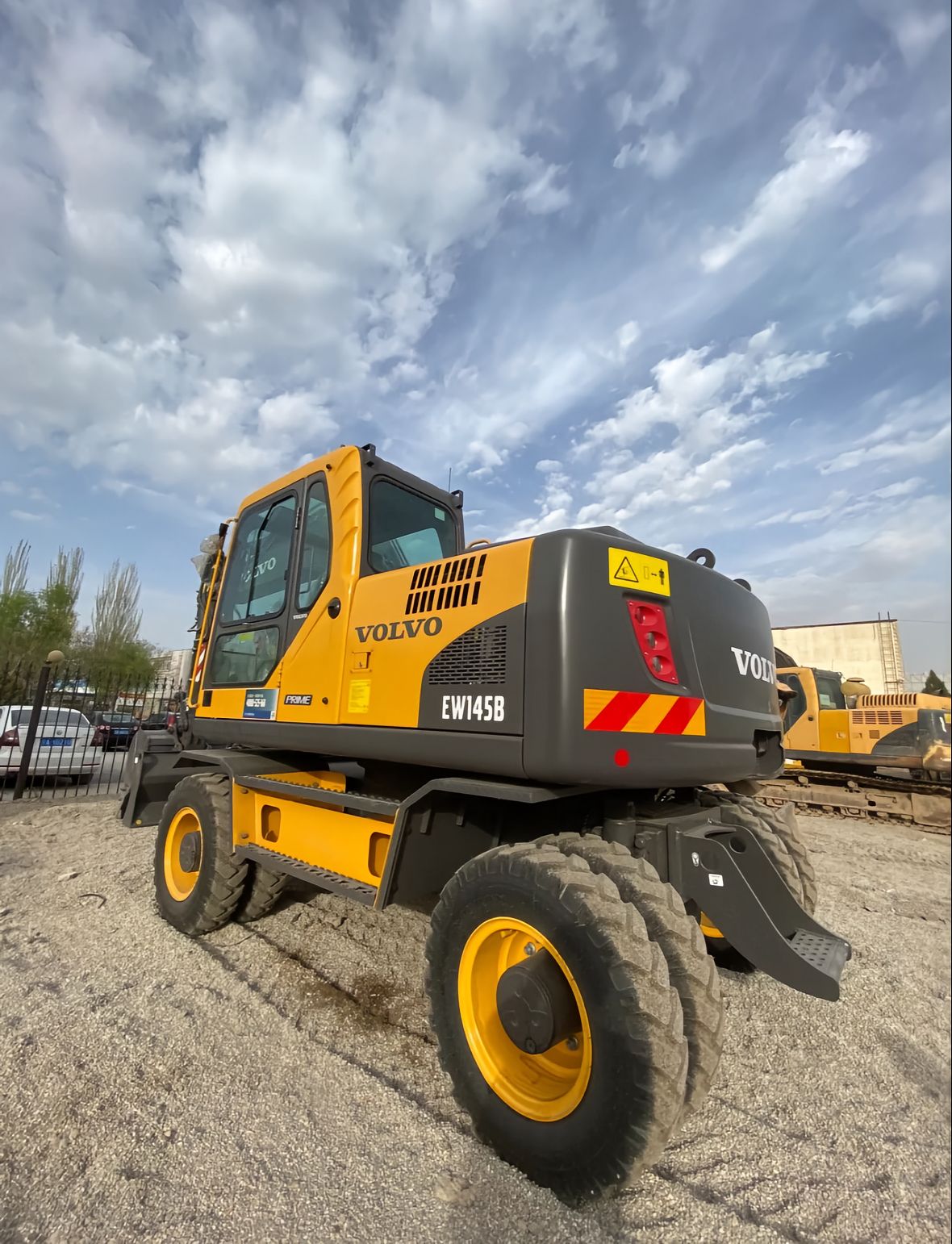 New Volvo EW145B Wheeled Excavator for Sale rear side view