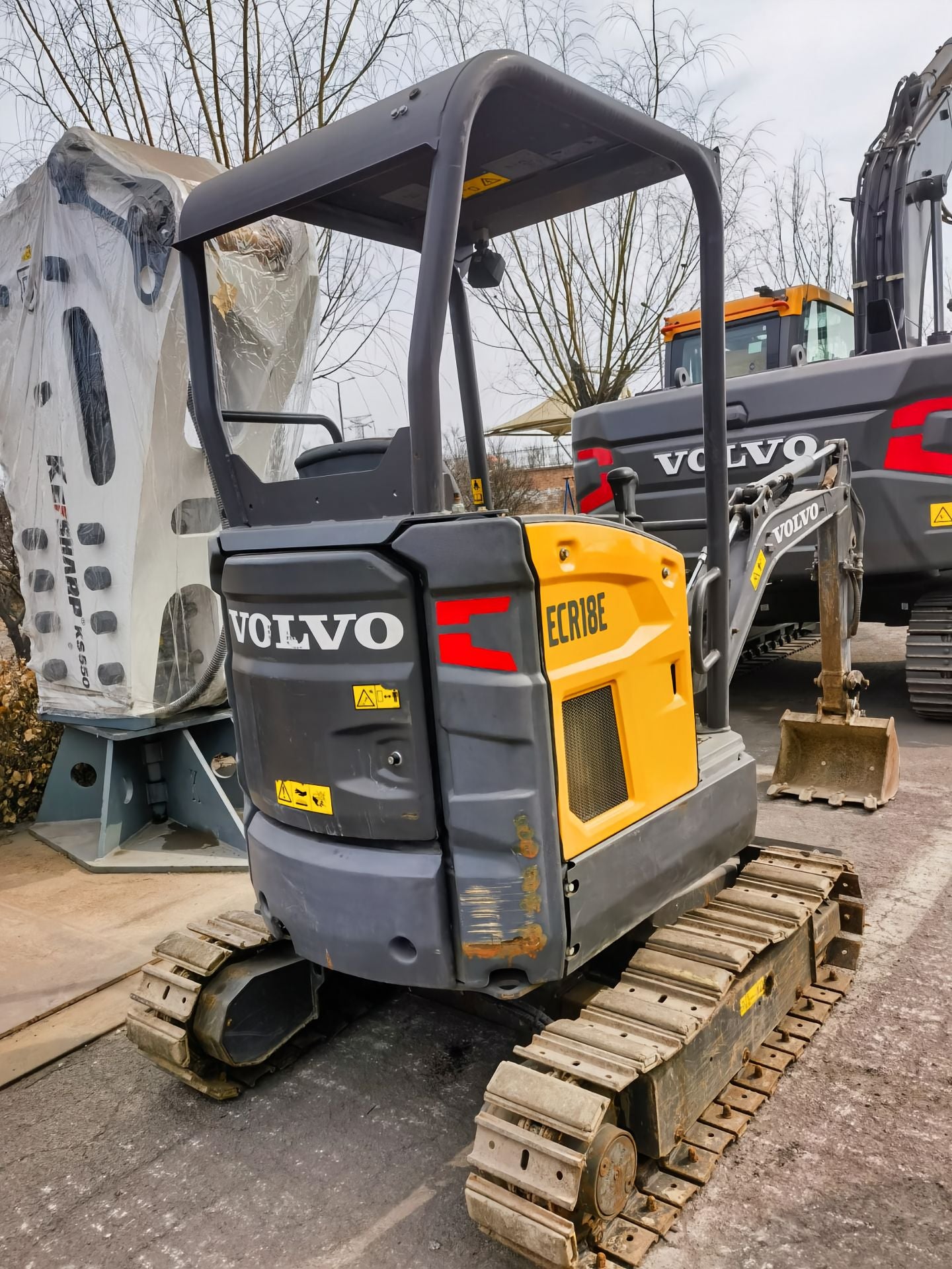 Used Volvo ECR18E Excavator for Sale front view