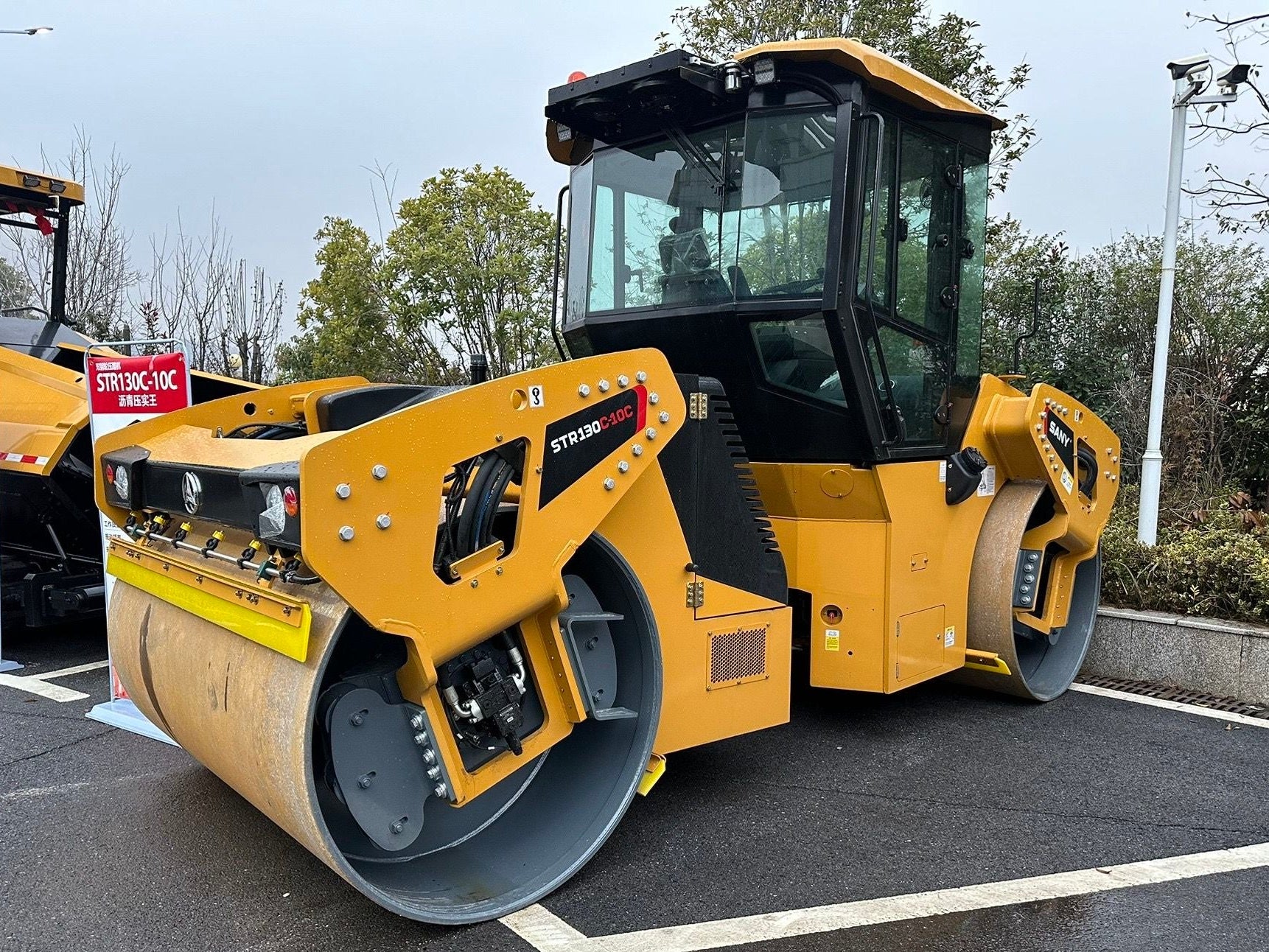 New Sany STR130C-10C Road Roller for Sale rear side view