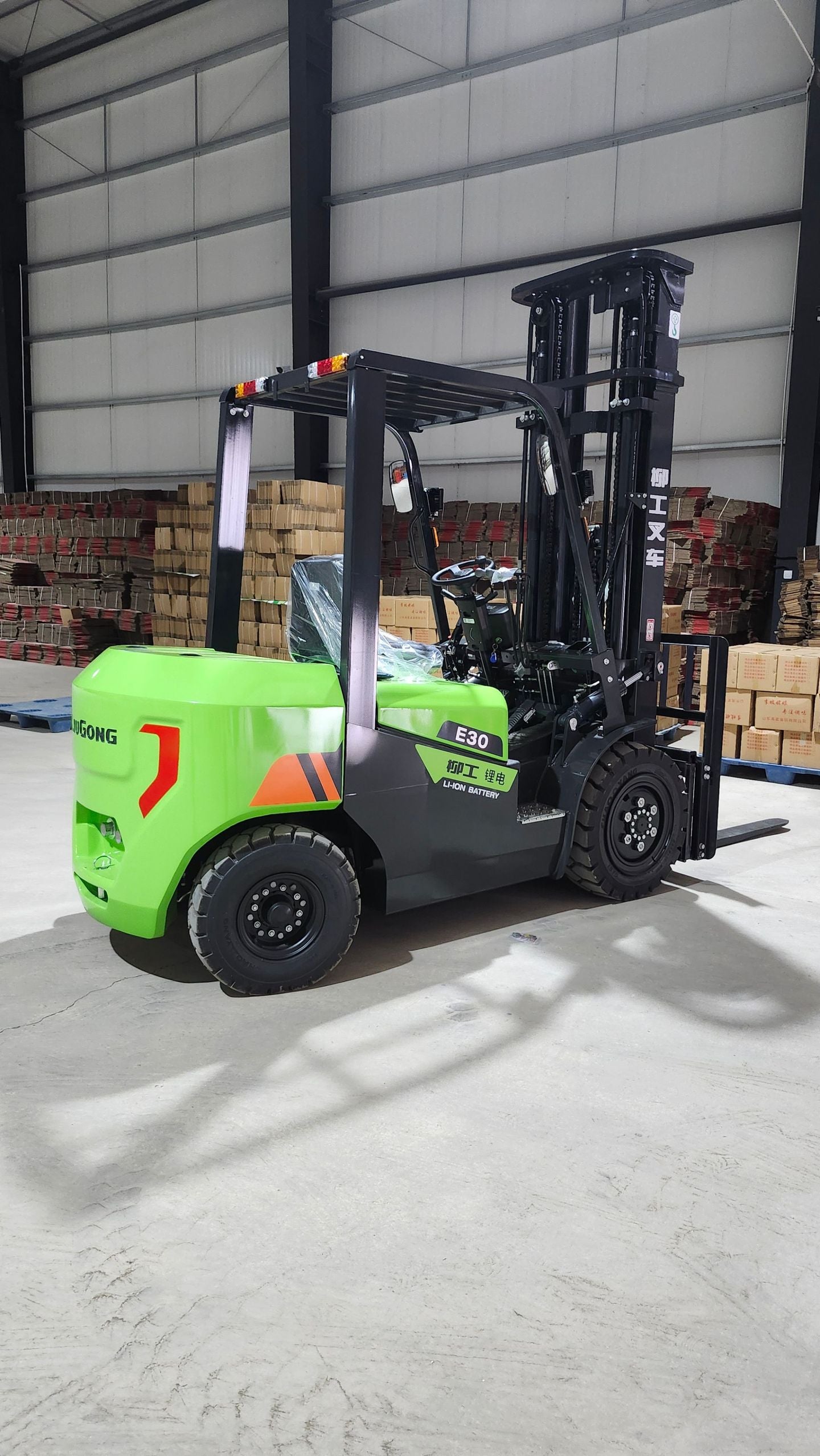 New Liugong CPD30/35/38-EMT Forklift for Sale rear side view